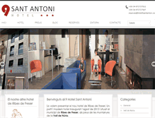 Tablet Screenshot of hotel9santantoni.com